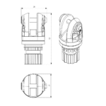 Borika FASTen Tf256 Adapter Befestigung Bimini-Endstück – Bild 2