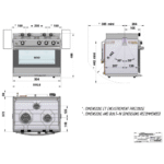 Eno-Einbau-Gasbackofen GRAND LARGE 2 mit Kocher / 3-flammig / 30mbar – Bild 2