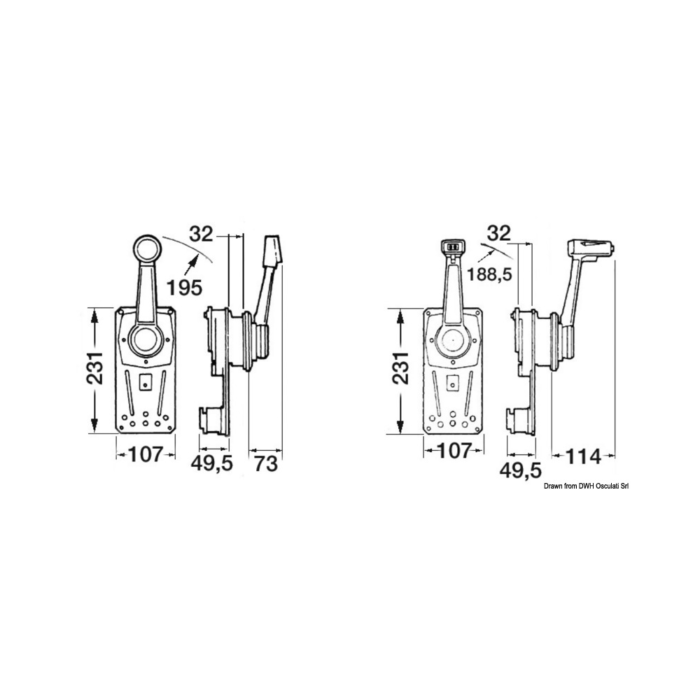 ULTRAFLEX Einhebel-Schaltbox | 	B183, B184, B85, B310B, B310BR – Bild 3