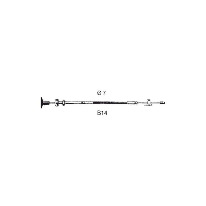 Ultraflex B14 Schalt-/Stoppzug | 7-20" | 2-6m – Bild 1