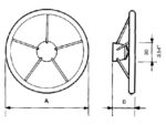 Ultraflex V23/V35 Steuerrad Edelstahl 345/400mm – Bild 2