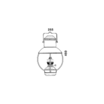 DHR Trawlerlampe 8201I/O Messing Petroleum oder Elektrisch – Bild 2