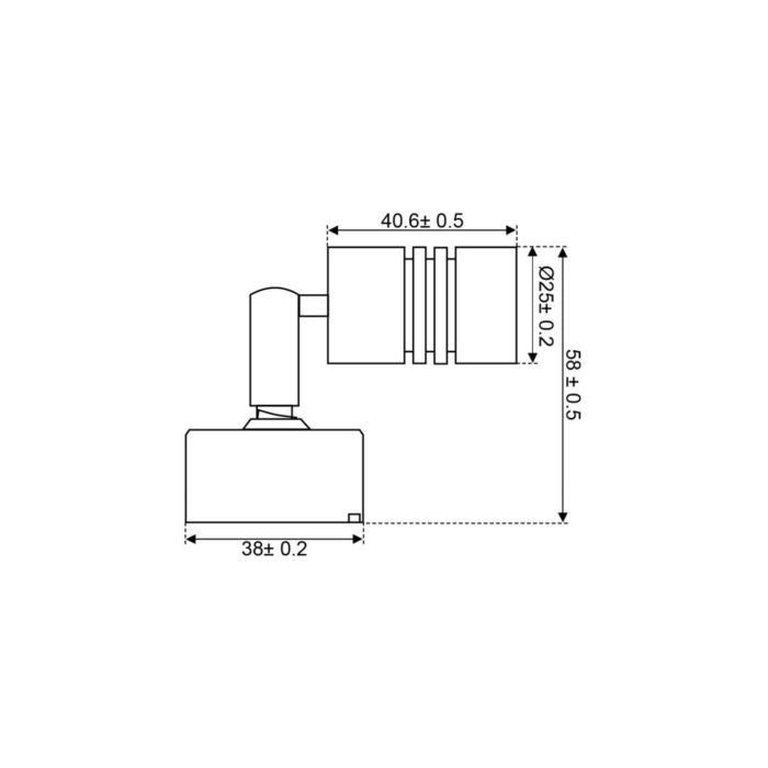 Kompakte neigbare LED-Leselampe 10-30V mit 100cm Kabel und Ein-/Ausschalter, IP20 Schutz – Bild 3