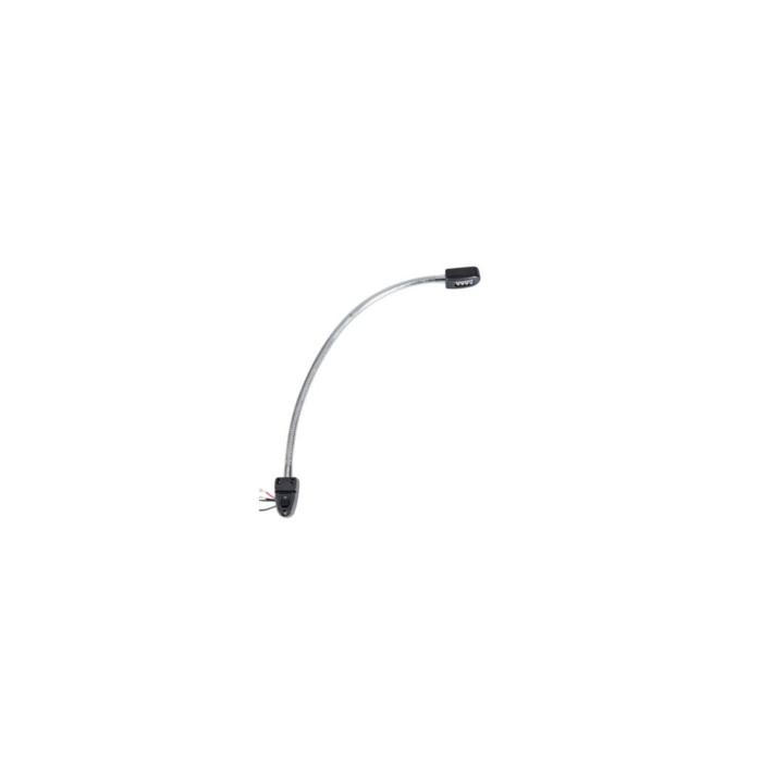Flexibele LED Kartenleselampe mit verchromtem Metallarm und 8 roten LEDs - Talamex 12V – Bild 1