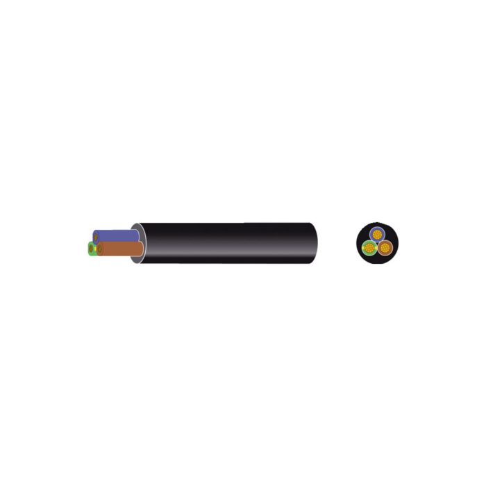 Automarine Gummischlauchleitung 3x1.5mm² - 3-adriges Landstromkabel für 110-240V Anlagen – Bild 1