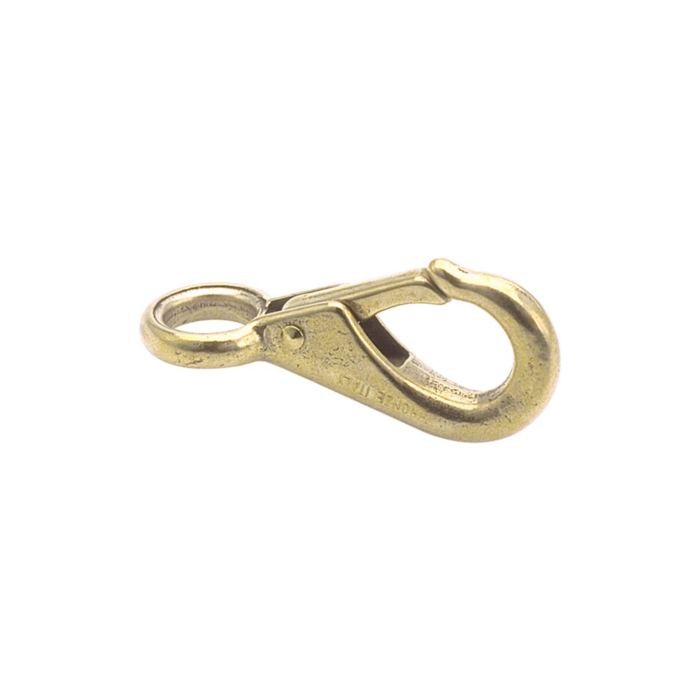 Schnapphaken mit festem Auge | Manganbronze | 10er Pack – Bild 1