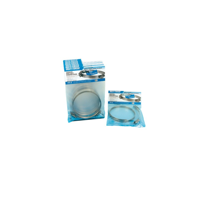 Edelstahl Schlauchklemmen 16mm für Schläuche Ø 65mm bis Ø 350mm - DIY HD Schlauchklemme Kit – Bild 1