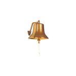 Schiffsglocke Messing poliert Wandbefestigung