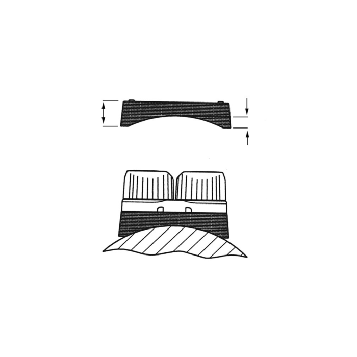 Ronstan RF5416 Runde Basis Medium Cleats - Montageplatte für unebene Flächen auf Katamaranen – Bild 1