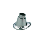 Edelstahl A4 Flaggenstockhalter 25mm mit tropfenförmiger Basis und Edelstahleinsatz