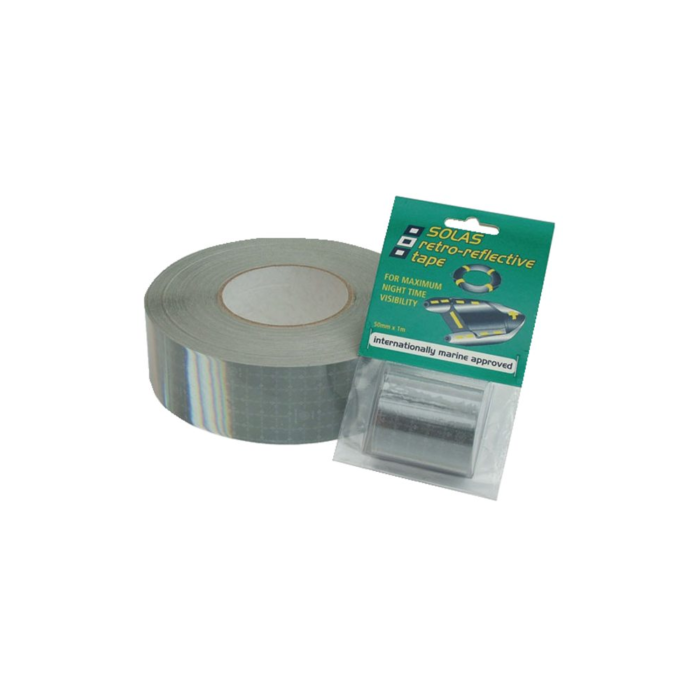 PSP SOLAS Retro Reflective Tape 50mm x 1m - Selbstklebend, Hochsichtbar, Qualitätsprodukt – Bild 1
