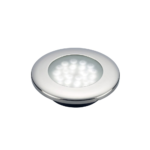 Talamex Minispot LED Einbaumodell mit Edelstahlrand, 12V, IP65, 18 LEDs, Ø 63mm, 20mm Einbautiefe