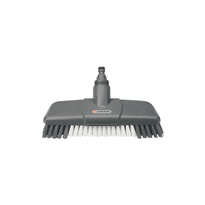 Gardena Schrubber mit Kratzkante – 27 cm Flachstrahldüse für robuste Bodenflächen, Cleansystem – Bild 1