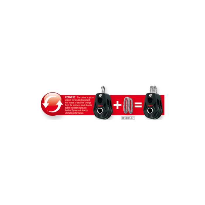 Ronstan RF25109 20BB Orbit Block 1-scheibig, fest HF-Option - Hochwertiger Lashing Block für Boote – Bild 1