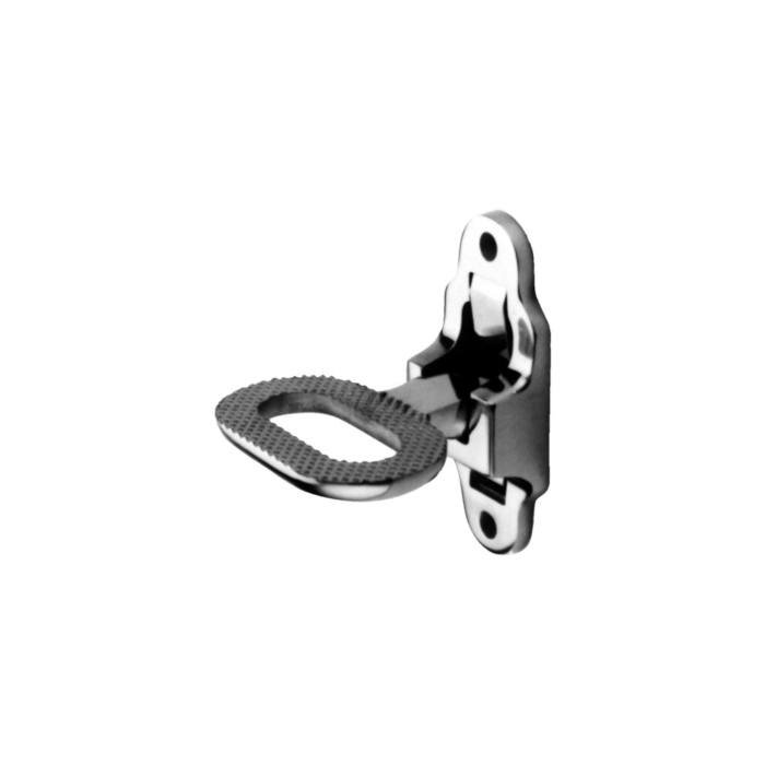 Klappbare Maststufe aus Edelstahl A4 - Talamex, 24mm tief, sicher mit Bootsmannstuhl nutzen – Bild 1