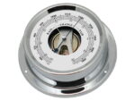 Talamex Wetterinstrumente / Schiffsinstrumente / Uhr Serie 125 Messing verchromt – Bild 2