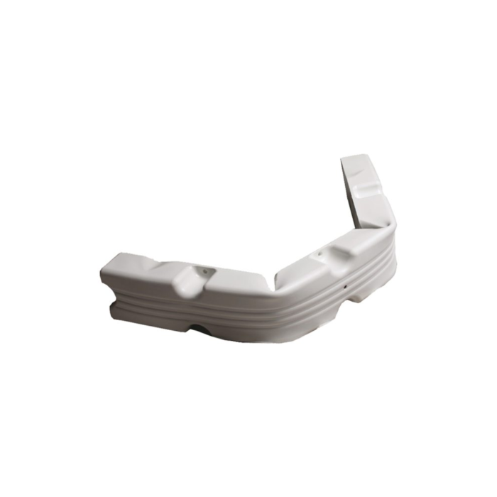 Talamex Pontonfender 100x12x7cm flexibel aufblasbar für Schwimm- und Anlegestege, weiß – Bild 1