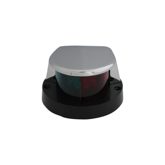 Verchromte LED Kombi Laterne 12V rot/grün IP66 - Talamex 101x79x45mm, wetterfest und vielseitig – Bild 1