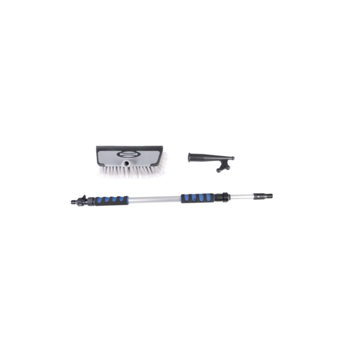 Talamex Deckwaschbürsten-Set mit Teleskopstiel, Wasserdurchlauf & Bootshaken, 640-1030mm – Bild 3