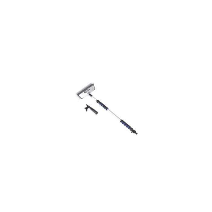 Talamex Deckwaschbürsten-Set mit Teleskopstiel, Wasserdurchlauf & Bootshaken, 640-1030mm – Bild 2