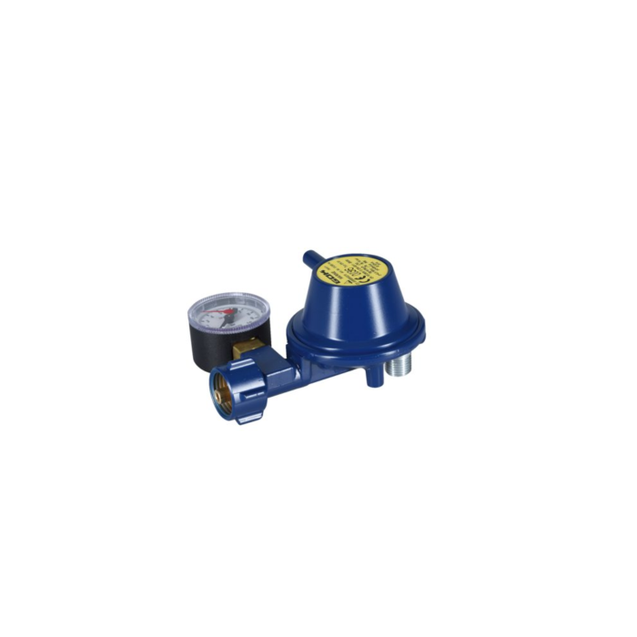 Talamex Gasdruckregler 0,8kg/h 30mbar Marineausführung mit Manometer, korrosionsbeständig – Bild 1