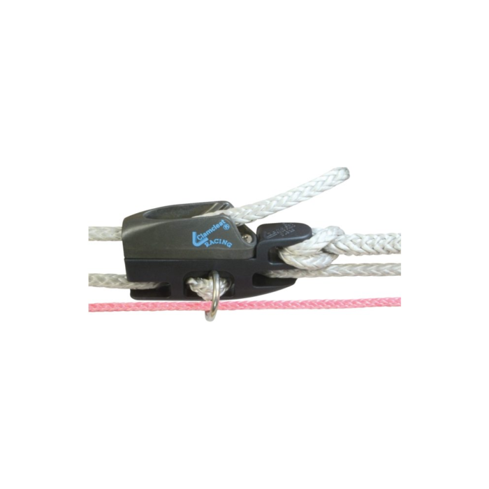 Clamcleat Kitesurfcleat mit Edelstahlring 3mm x 15mm - Aero-Alu harteloxiert für 5. Leine – Bild 1