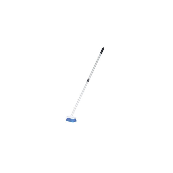 TALAMEX Deckwaschbürsten-Set mit teleskopischem Stiel 65-122 cm, 2 Bürsten & Bootshaken – Bild 2