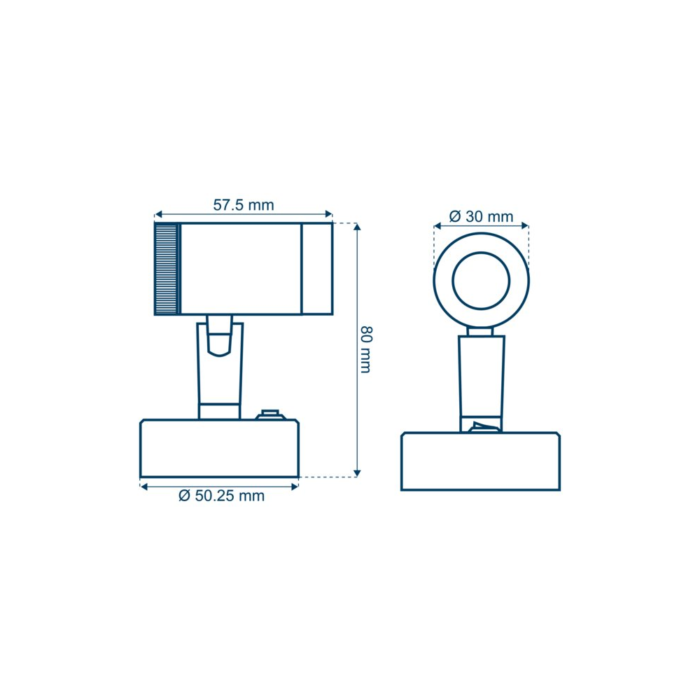 Talamex LED Leselampe 10-16V dimmbar mit Drehregler, 120-30 Lumen, 2700K, 20cm Kabel – Bild 2