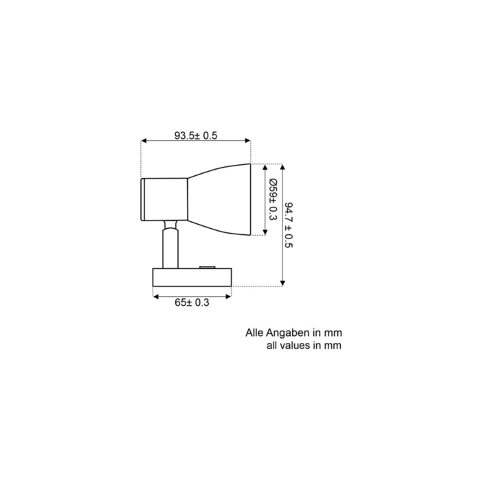 Stilvolle LED Leselampe mit Touch-Dimm-Funktion aus Edelstahl und Glas - 3000K, 3W, 10-30V – Bild 2