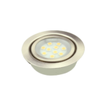 Talamex Einbauspot G4 LED 10 LEDs dimmbar 2.5W 140 Lumen gebürsteter Chrom 8-30V Ø68mm – Bild 2