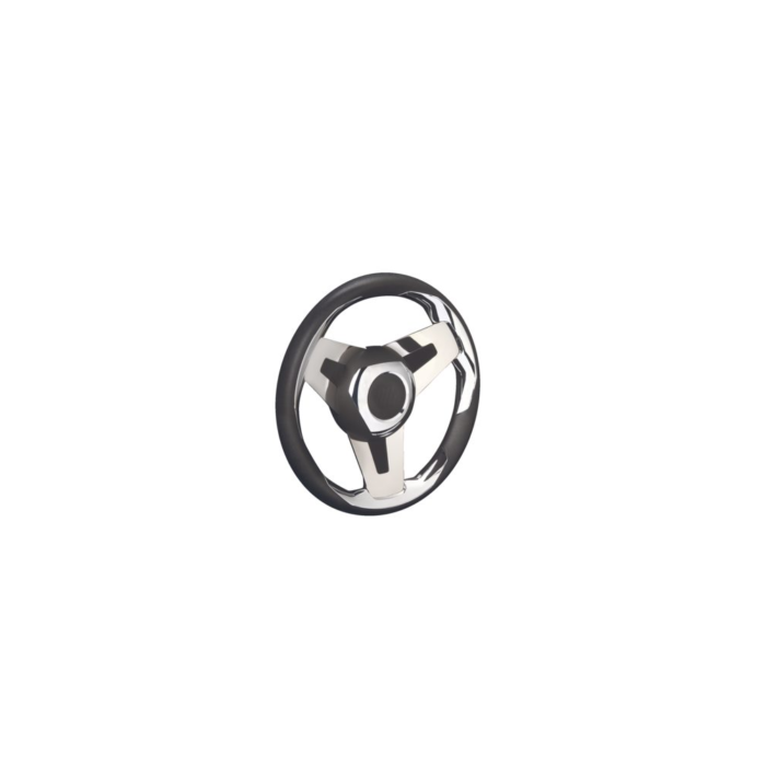 Ultraflex Loredan Steuerrad 350mm PU Griff Edelstahl-Speichen Sportlich & Elegant – Bild 1