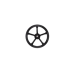 Ultraflex Steuerrad V24C 350mm Edelstahl, schwarzer Griff