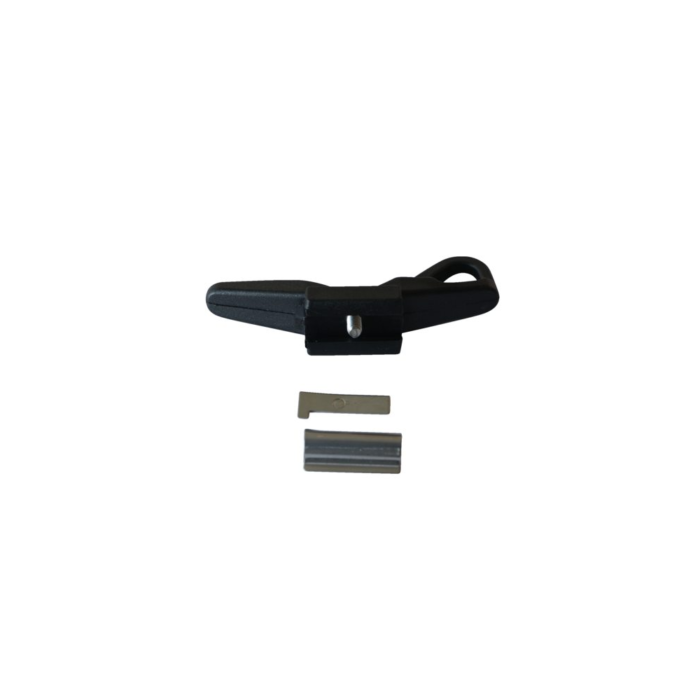 Schwarze Nylonklampe 100mm für Drahtseilmontage Ø 5-8mm - Talamex Wantenklampe – Bild 4