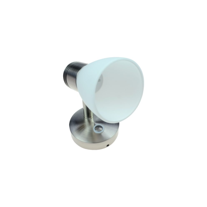 Stilvolle LED Leselampe mit Touch-Dimm-Funktion aus Edelstahl und Glas - 3000K, 3W, 10-30V – Bild 9