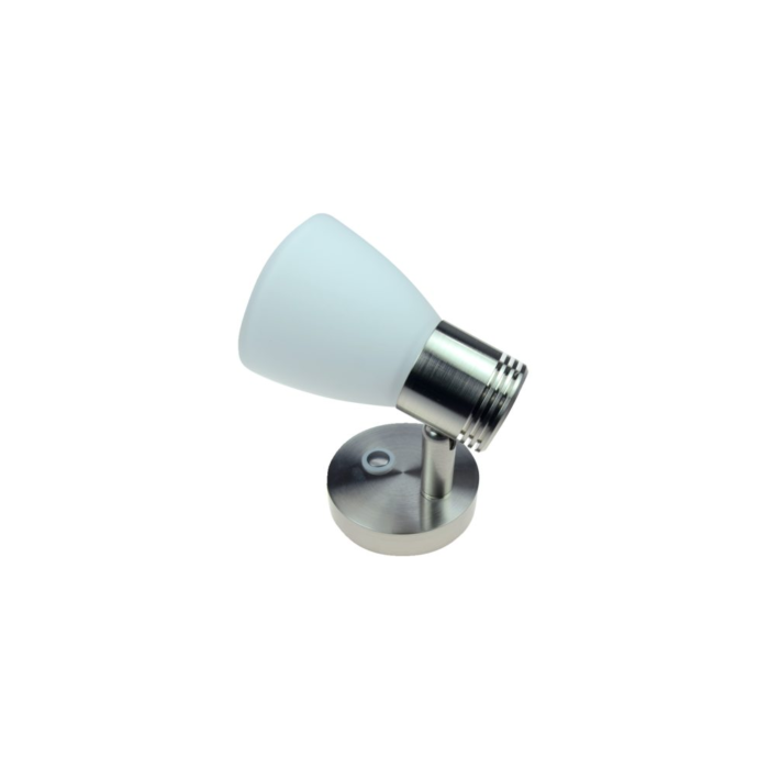 Stilvolle LED Leselampe mit Touch-Dimm-Funktion aus Edelstahl und Glas - 3000K, 3W, 10-30V – Bild 7