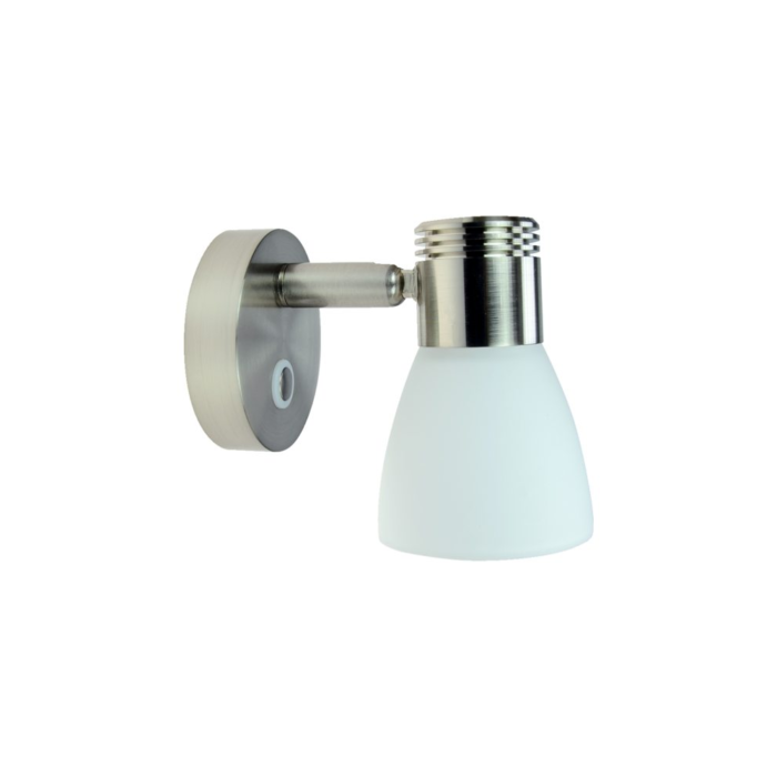 Stilvolle LED Leselampe mit Touch-Dimm-Funktion aus Edelstahl und Glas - 3000K, 3W, 10-30V – Bild 12