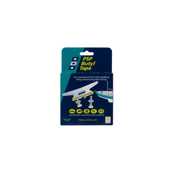 PSP Butyl Dichtungsband 15x2mm, 3m - Dauerelastisch, Abriebfest, Knetbar für Bordanwendungen – Bild 1