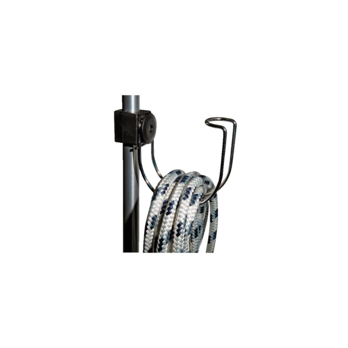 Edelstahl Tauwerkhalter A4 für 25mm Relingrohr - UV-beständig, horizontal & vertikal montierbar – Bild 1