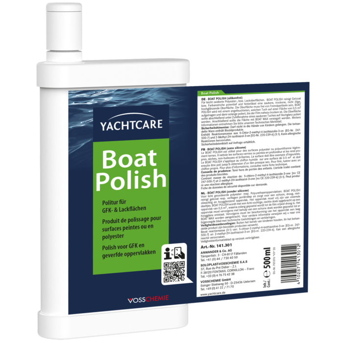 Yachtcare BOAT POLISH flüssiges Schleifmittel Polierpaste Hochglanz 500ml – Bild 2