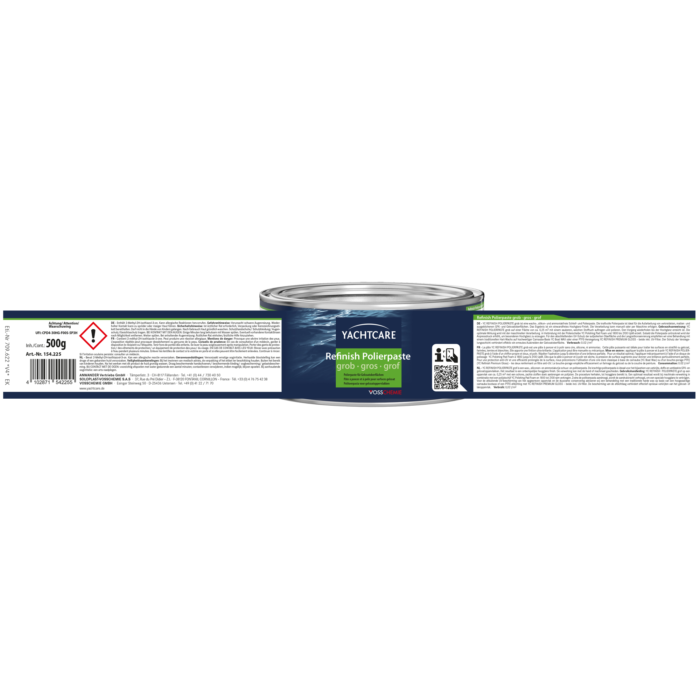 Yachtcare REFINISH POLIERPASTE grob Schleifpaste Politur Poliermasse 500g – Bild 2