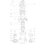 48000477 14ST Chrome Feeder Arm