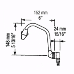 Whale FT1276 Tuckaway Auslaufhahn mit Ein/Aus – Bild 2