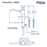 Whale GP0650 Pantry Pumpe V MK6 Süß und Salzwasser 8l/min – Bild 2