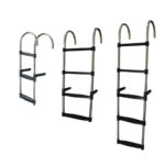 Leiter, 5 Stufen, Edelstahl 316, L1360xB350mm – Bild 2