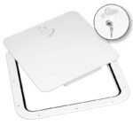 Inspektionsluke mit abnehmbarem Deckel, Weiß, 380x380mm – Bild 2
