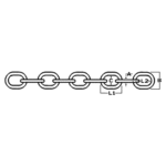 Kettenvorlauf DIN766 verzinkt 6mm 5m – Bild 2