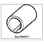 Nitrile Inboard Impeller Key-Drive mit Dichtung & Kappe – Bild 2