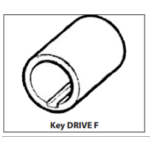 Neoprene Inboard Impeller Key-Drive mit Dichtung & Key – Bild 2