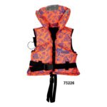 LALIZAS Rettungsweste, 100N, ISO, Kind, 15-30kg, Fluoreszierend Orange mit Meeresmuster – Bild 2