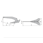 Lewmar DTX Anker Edelstahl 40kg – Bild 2